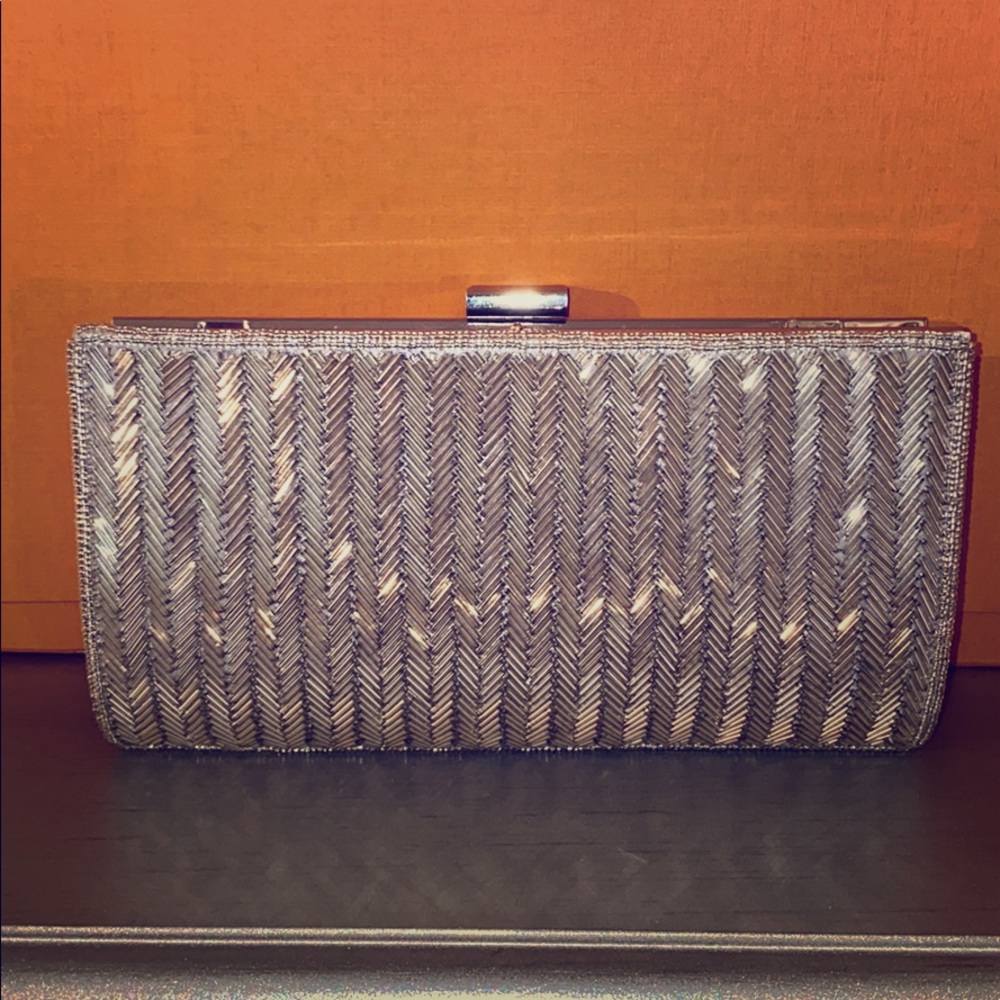 Nina Crystal Beaded Clutch
